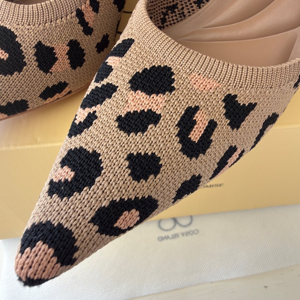 Chic Leopard Print Mules by - Picture 2 of 6